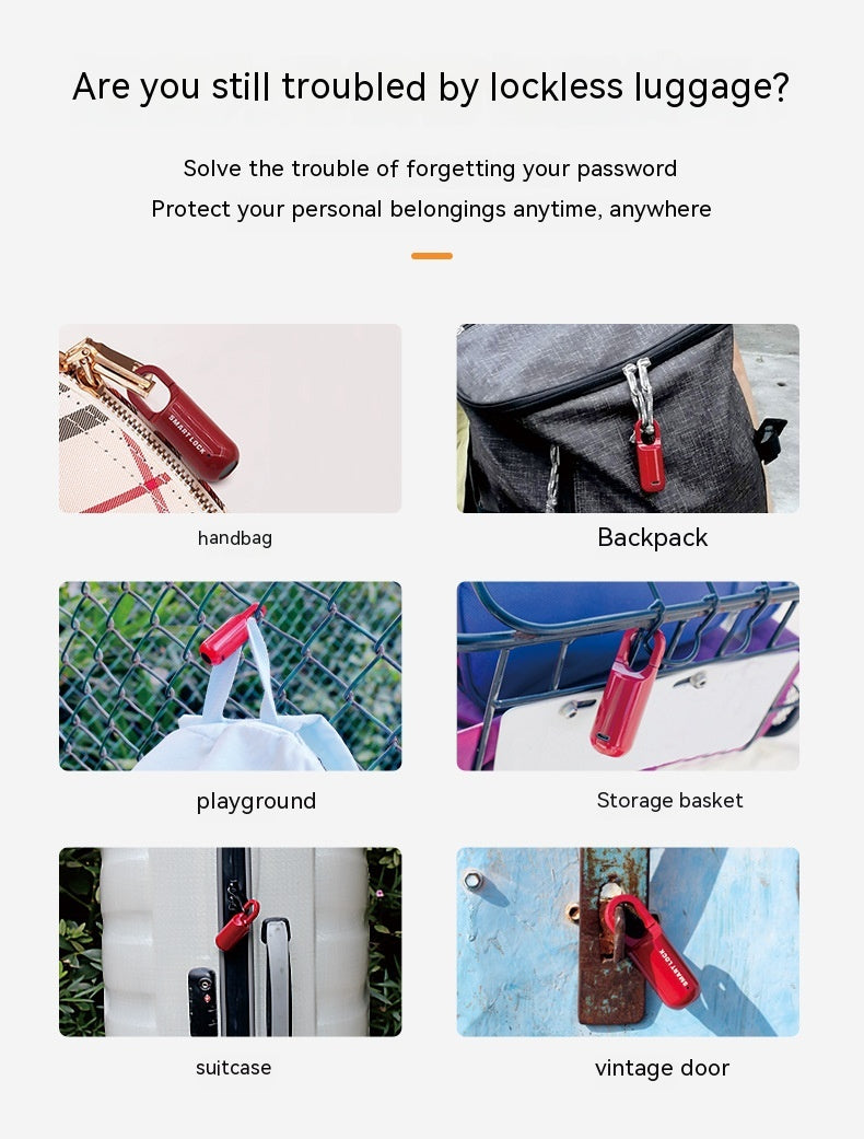 Bag Fingerprint Lock - Secure Travel Companion - Memoriex