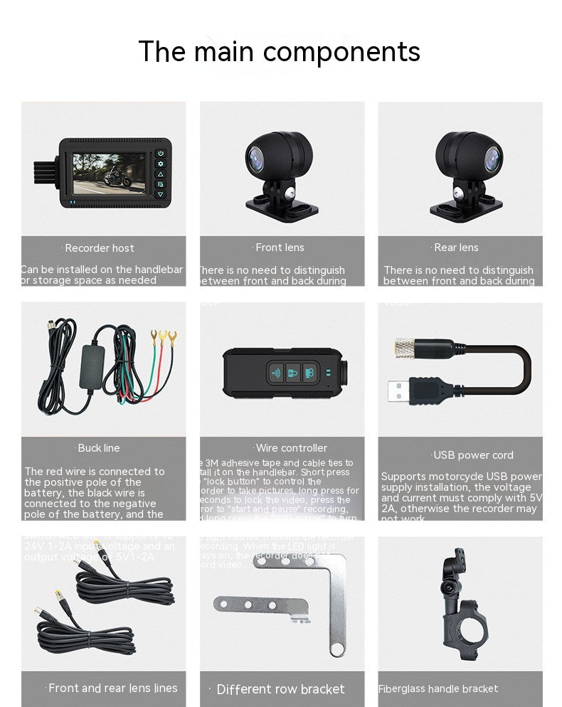 Motorcycle Action Camera with GPS Tracking - Memoriex