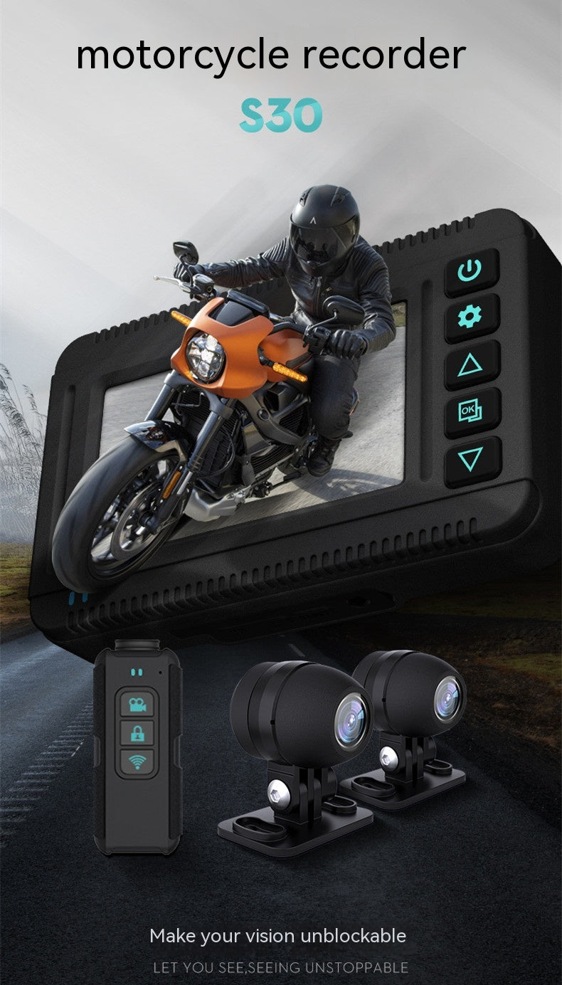 Motorcycle Action Camera with GPS Tracking - Memoriex