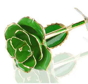 24K Gold Plated Rose Romantic Eternal Rose Eternal Flower with Stand Best Gift for Valentine's Day Mother's Day Wedding - Memoriex 