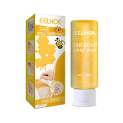 24k Gold Hand Mask, Moisturizing And Exfoliating Delicate Hands Care Honey Hand Mask - Memoriex 