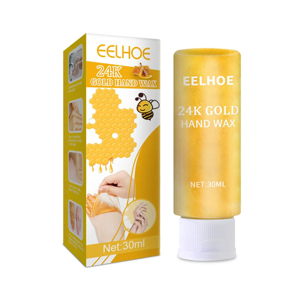 24k Gold Hand Mask, Moisturizing And Exfoliating Delicate Hands Care Honey Hand Mask - Memoriex 