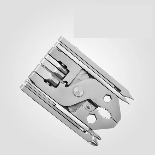 25-in-1 Multitool Clamps and Vises Stainless Steel Pocket Knife with Screwdriver Sleeve with Sheath-Perfect for Outdoor, Survival, Camping, Hiking, Simple Repair-2