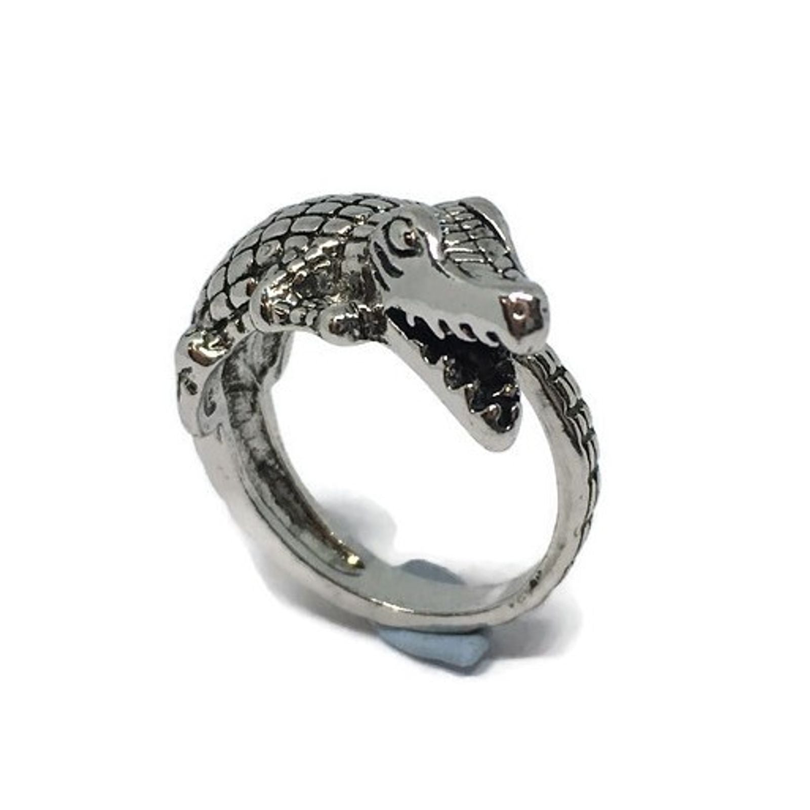 Crocodile Adjustable Band Ring-3