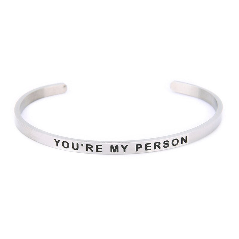 You Are My Person Lettering Bracelets - Memoriex