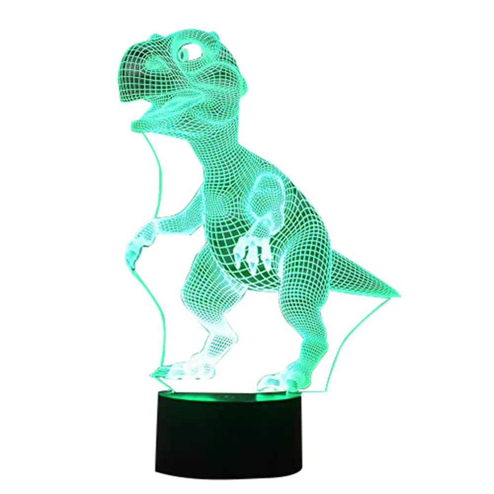 Halloween 3D Dinosaur LED Lamp 7 Colors Touch Control Night Light Kids Gifts Living Room Bedroom Table Decoration - Memoriex 