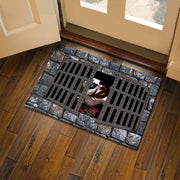 3D visual clown floor mat, funny entrance floor mat, illusion vortex floor mat - Memoriex