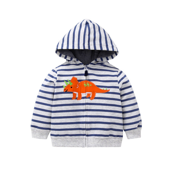 27Kid Toddlers Hoodies Boys Girls Spring  Jacket Little Baby Infant Dinosuar Cartoon Hooded Kids Cute Boys Outwear Sweatshirt - Memoriex 