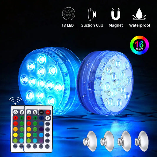 28 Key IR Remote Control Submersible LED Lights-0