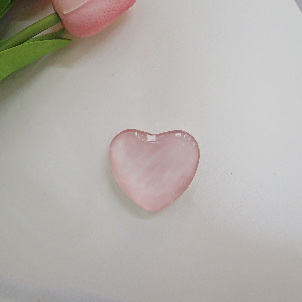 Candy colored heart-shaped stand three-dimensional heart-shaped crystal white stand cute small stand universal - Memoriex 