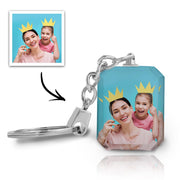 Personalised Crystal Keyring | Double-Sided Photo Pendant | Unique British Gift | Memoriex - Memoriex