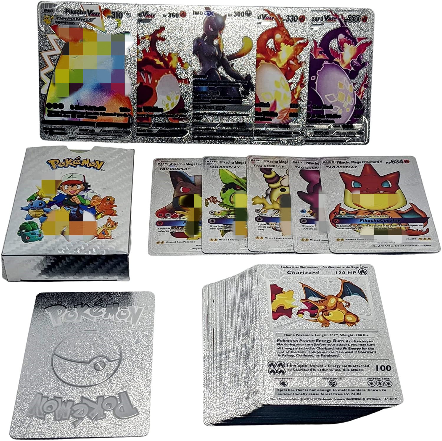 Pokémon Gold Foil Card Pokémon Anime Cartoon Pokémon Pokémon Gold Foil Cards 55 - Memoriex 