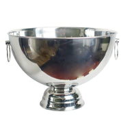 29cm XL Silver Champagne Bowl Metal Planter - Memoriex 