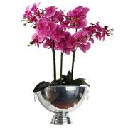 29cm XL Silver Champagne Bowl Metal Planter - Memoriex 