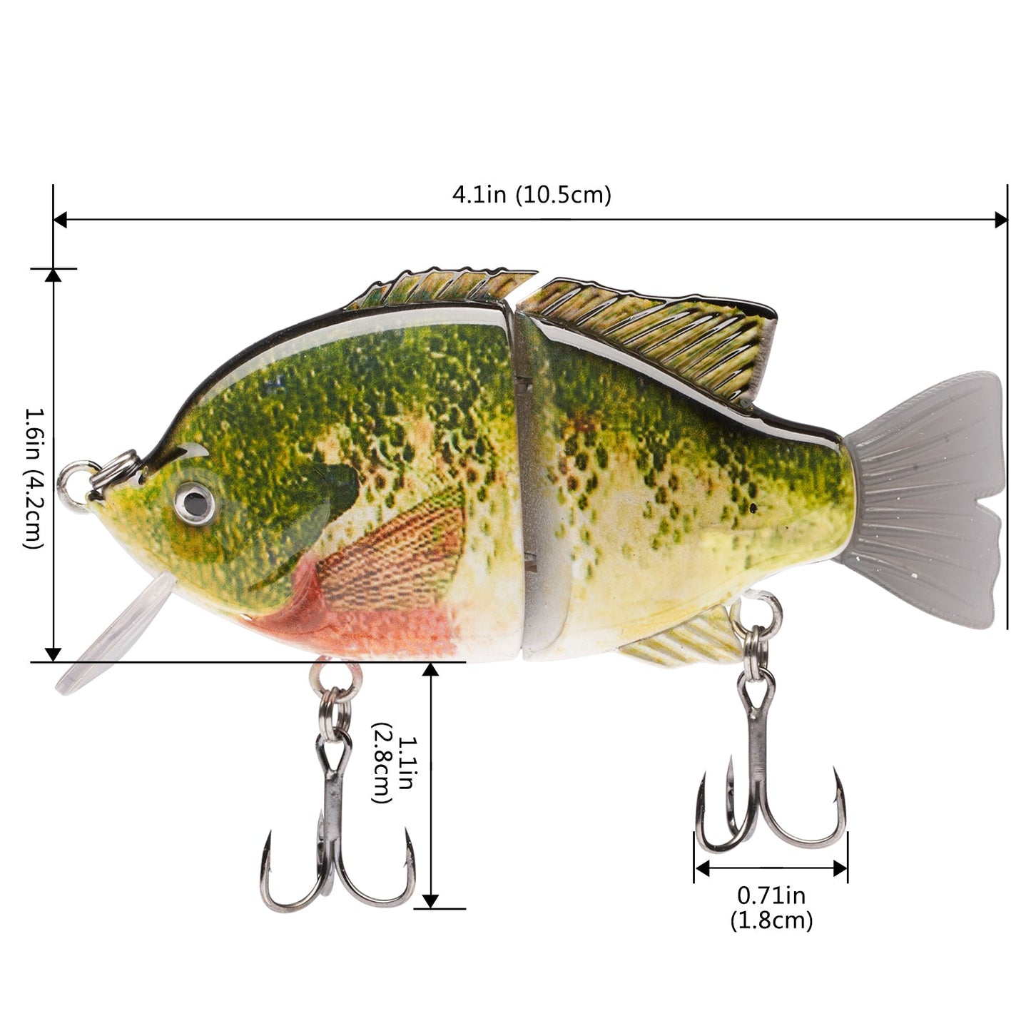 SAVAWADE Wake Baits Bluegill Swimbait 4.1in 1-1/8 oz-1