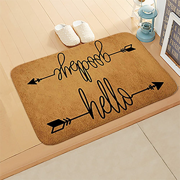 Welcome Doormat Entrance Anti-Slip Mat Hallway 10 Patterns Printed Carpet For Room Bedroom Home Kitchen Door Mat Art Pad - Memoriex