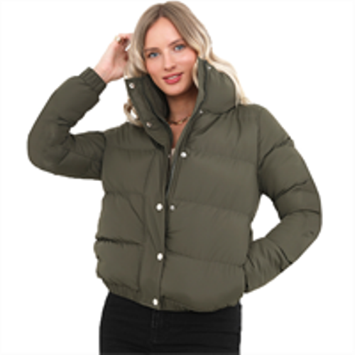 Ladies Brave Soul Slaypeach Puffer Jacket-3