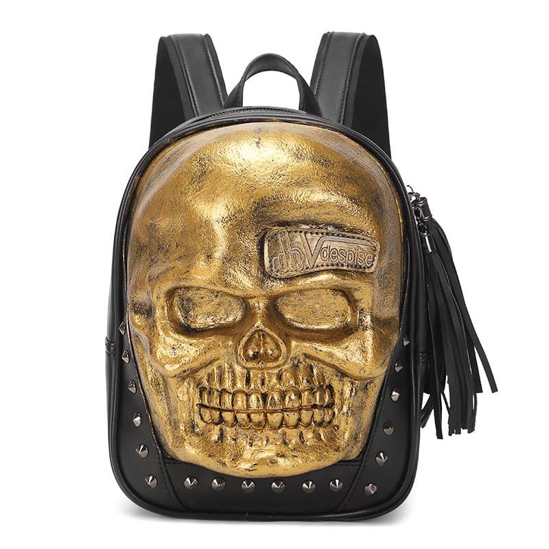 Unisexs 3D Skull Backpack ,Leisure  Backpack ,Halloween Skull Backpack Small-3