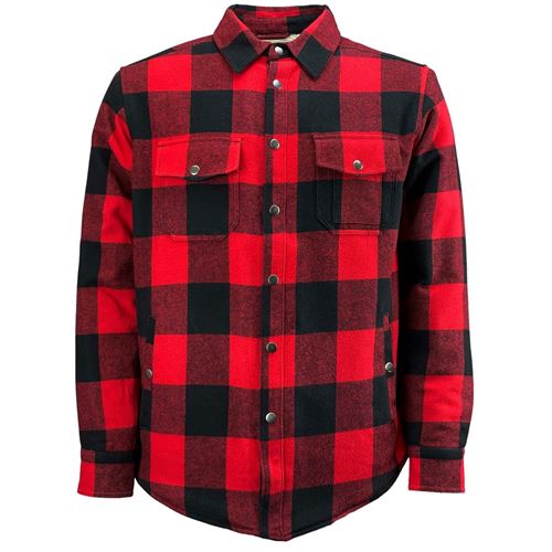 Mens Flannel Fleece Lined Shirt - FBH1826-4