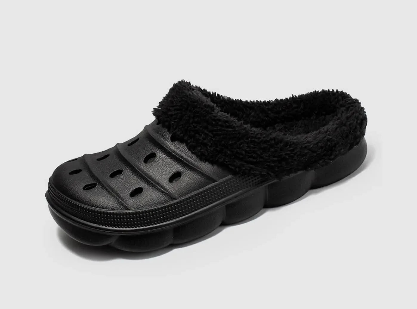 FitVille Men's Fur-lined Garden Clogs-0