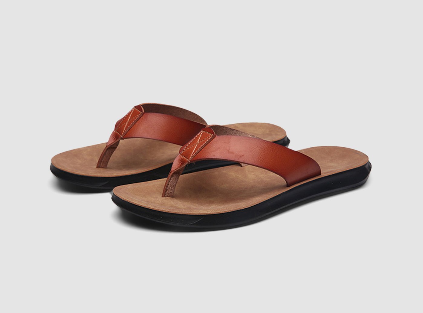 FitVille Men's SandDunes Flip Flops V2-0