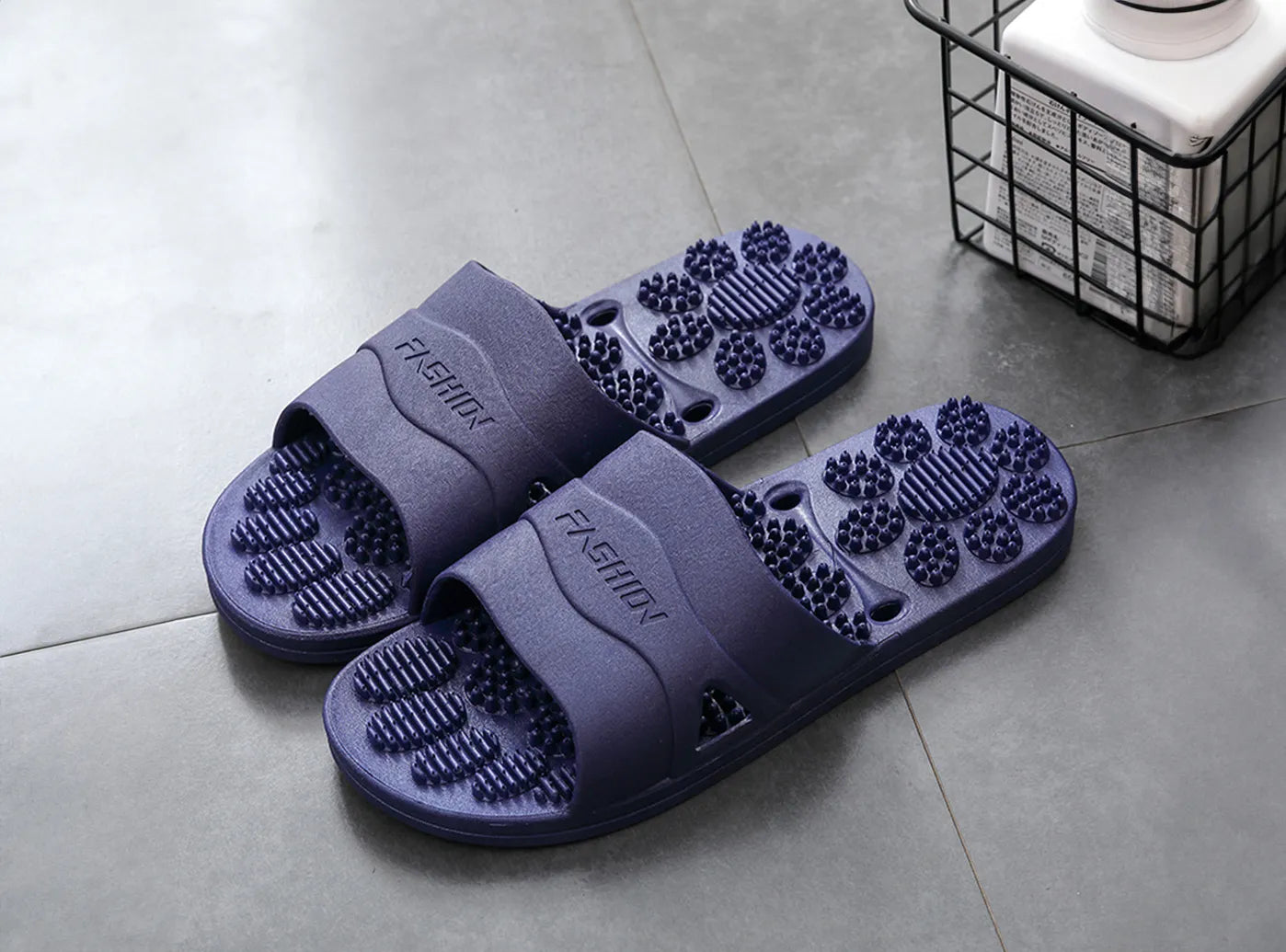 FitVille Men's Massage Slippers-6