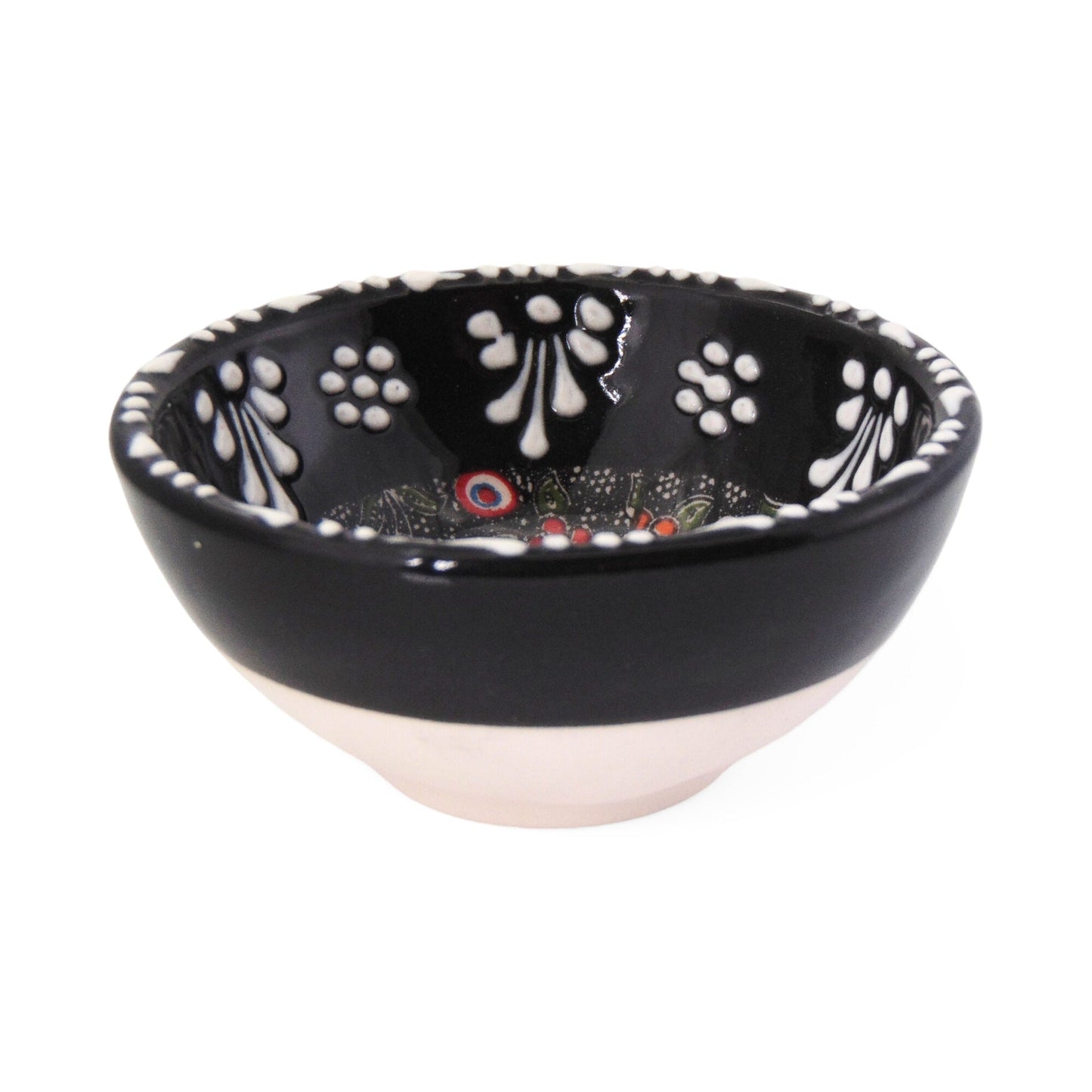 Handmade Ceramic Bowl Tulip Black 8cm-2