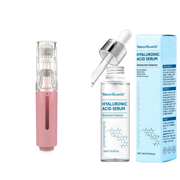 3 In 1 Lip Care Roller Needle Roller Lip Roller Beard Growth Roller Beard Hair Growth Roller Beard Treatment Serum Applicant - Memoriex 