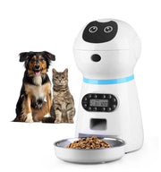 3.5L Automatic Robot Pet Feeder Pet Smart Feeder Stainless Steel Food Tray - Memoriex 