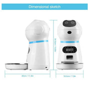 3.5L Automatic Robot Pet Feeder Pet Smart Feeder Stainless Steel Food Tray - Memoriex 