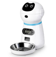 3.5L Automatic Robot Pet Feeder Pet Smart Feeder Stainless Steel Food Tray - Memoriex 