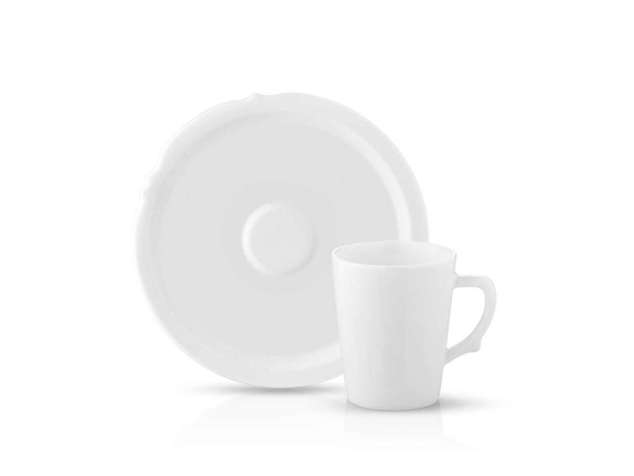 Eser-i Istanbul Coffee Cup and Saucer - White - 90 cc-0