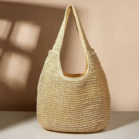 Hand Woven  Rattan Tote Bag-0