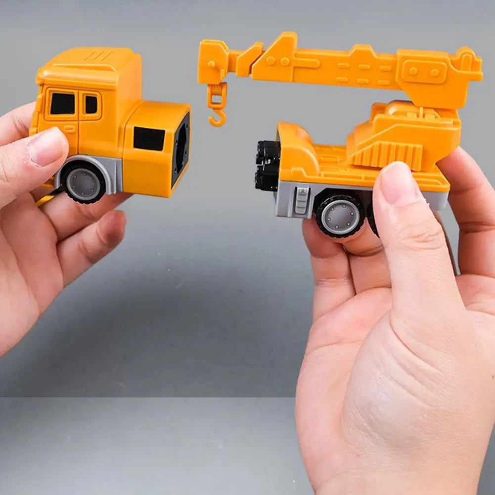 Magnetic Transform Engineering Car Assembled Toys Set For Kids Boys Gifts Toy Construction Vehicles Robot Toys - Memoriex 