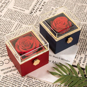 360° Flip Rose Gift Box Necklace Ring Gift Box For Women Girlfriend 2024 Hot Best Valentine Mother Day Birthday Gift Decoration - Memoriex 