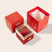 360° Flip Rose Gift Box Necklace Ring Gift Box For Women Girlfriend 2024 Hot Best Valentine Mother Day Birthday Gift Decoration - Memoriex 