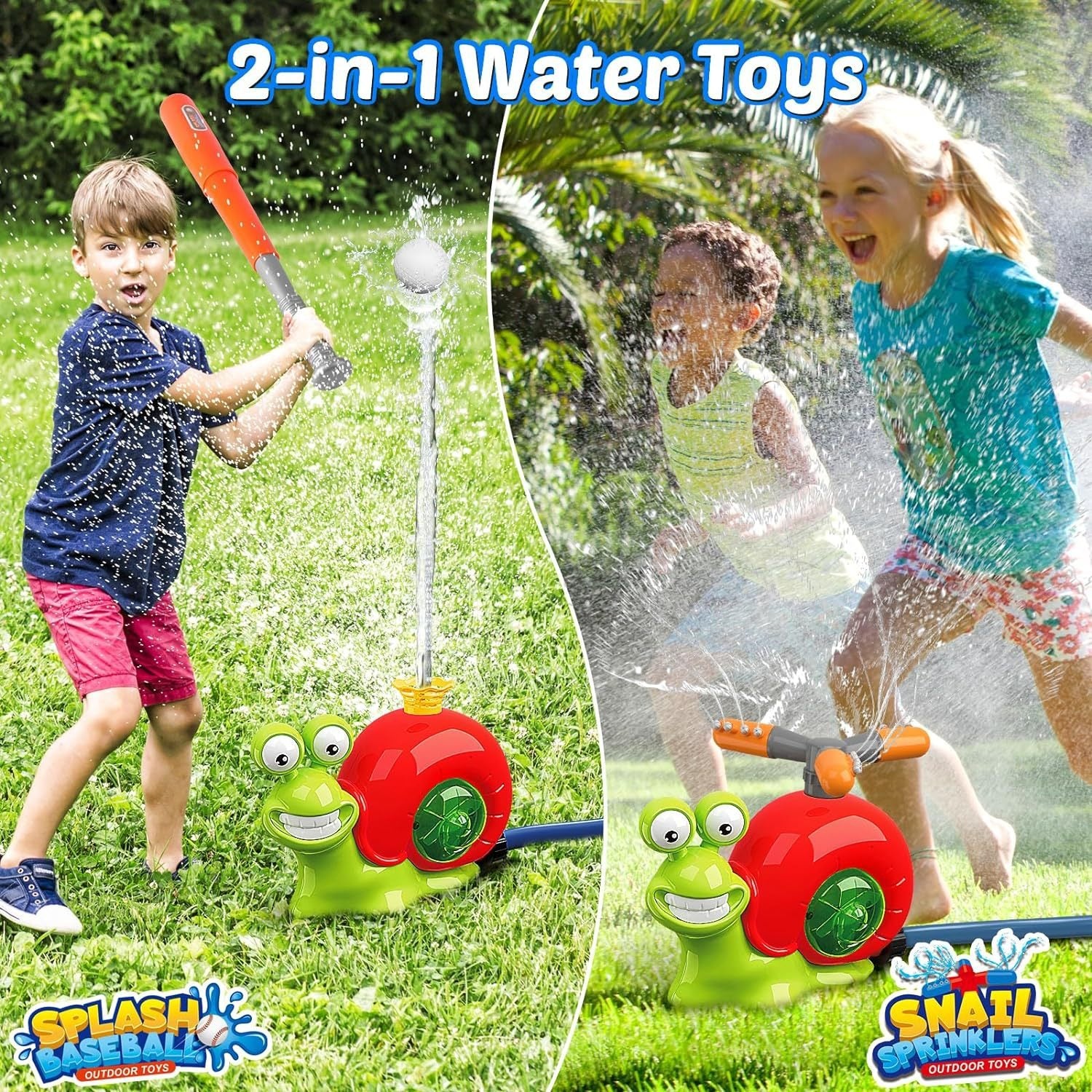 Snail Water Sprinkler  Water Sprinkler Baseball Toy - Memoriex 