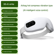 Eye massager airbag vibration intelligent AI voice hot compress eye protection device - Memoriex