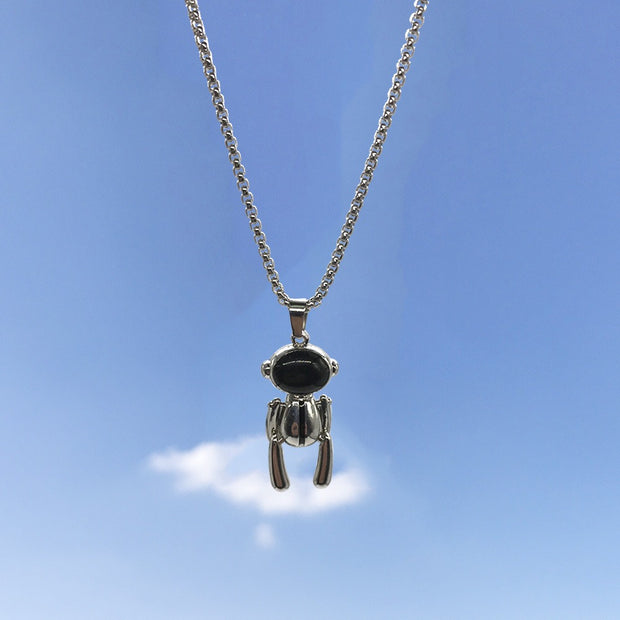 New Hip-Hop Accessories Sweater Chain Military Titanium Steel Necklace Men's Jewelry - Memoriex