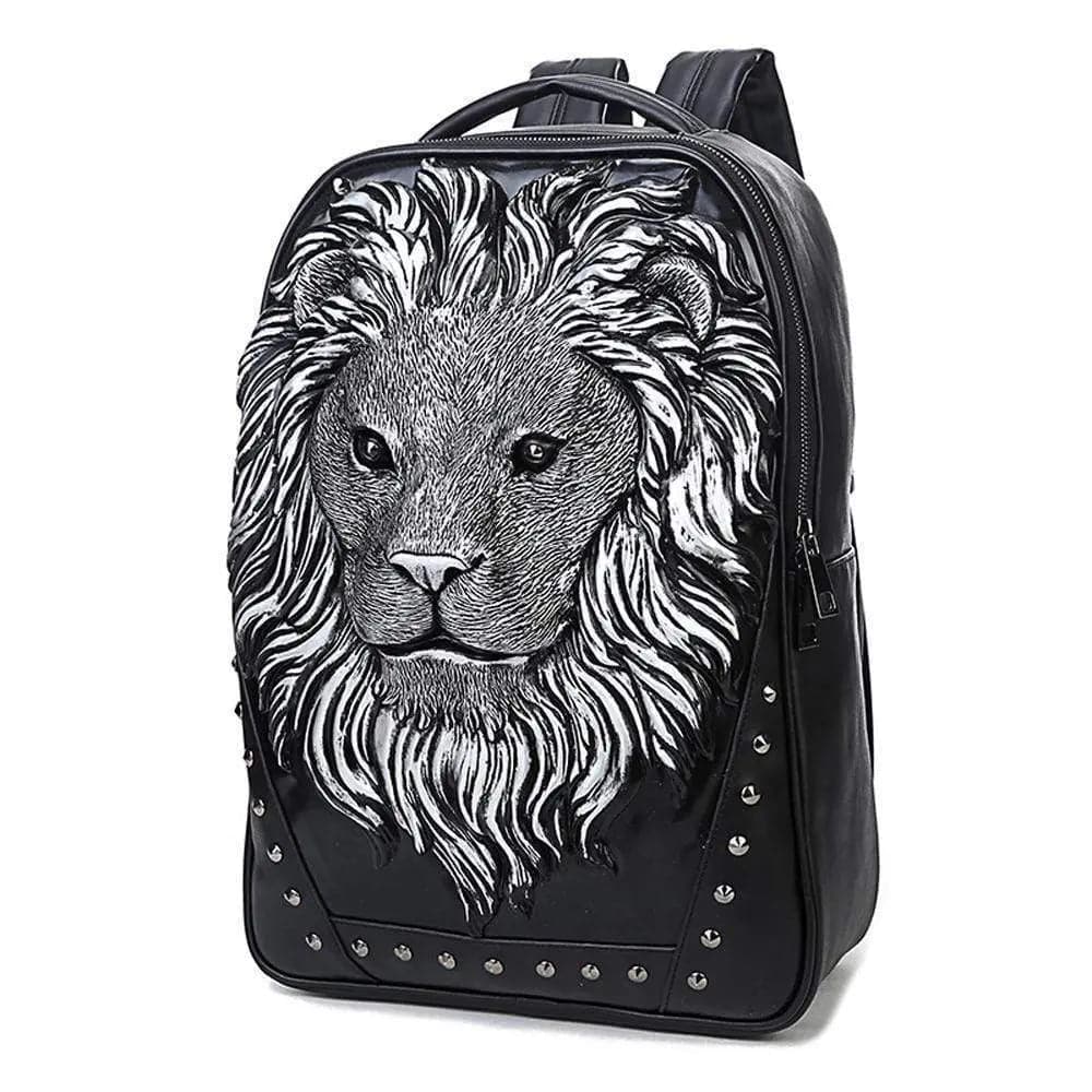 3D Backpack 3D Lion Head Modeling Backpack Outdoor Backpack Travel Backpack Computer Bag-1