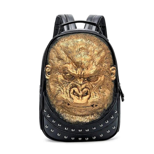 3D Backpack 3D modeling Waterproof Studded Apeman Wild Backpack Hip Hop Rucksacks-0