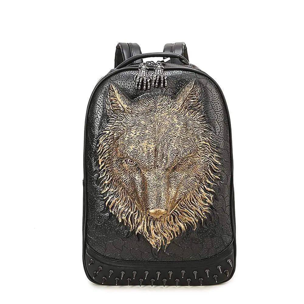 3D Backpack,3D Wolf Face Modeling  backpack Without Hat-3