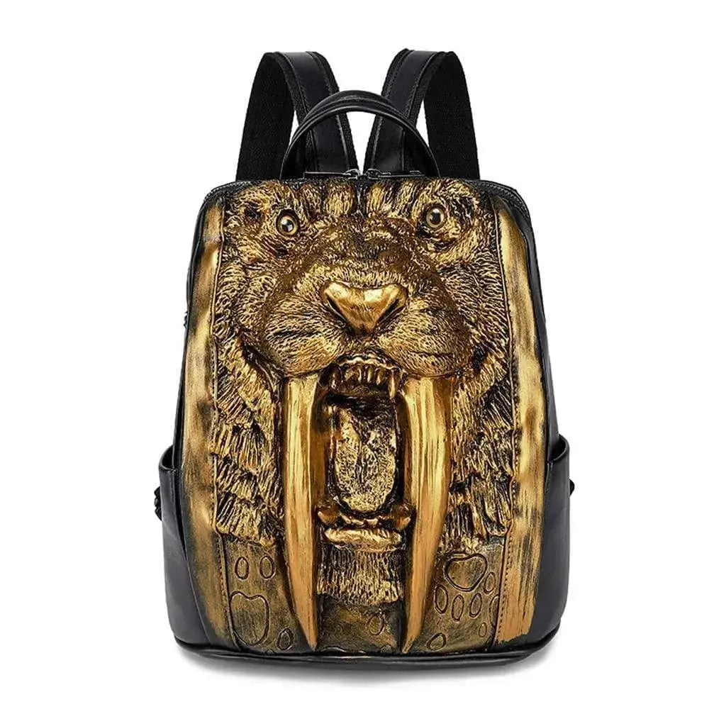 3D Backpack 3D Walrus With Dentures Zombie Vampire Teeth Backpack-5