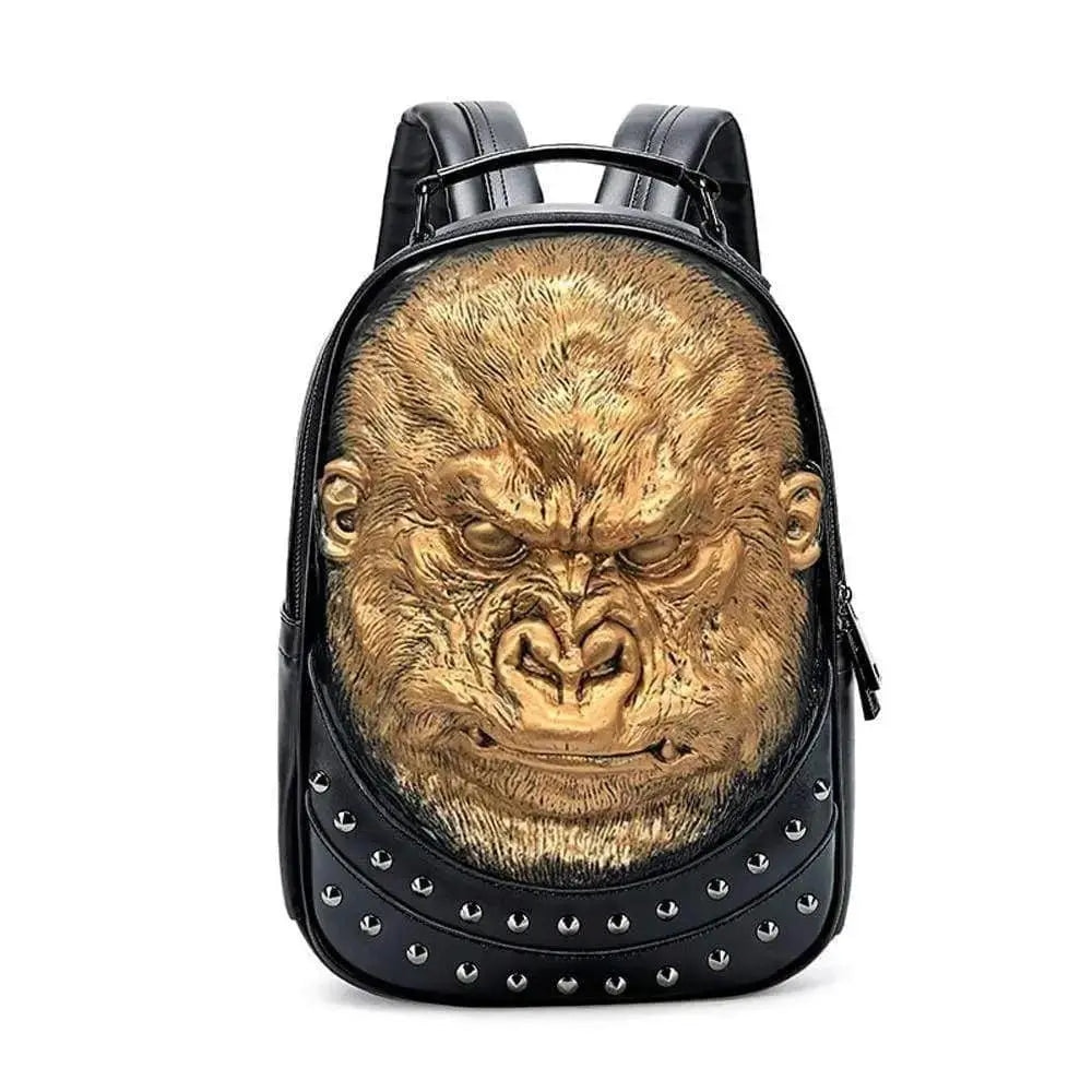 3D Backpack 3D modeling Waterproof Studded Apeman Wild Backpack Hip Hop Rucksacks-5