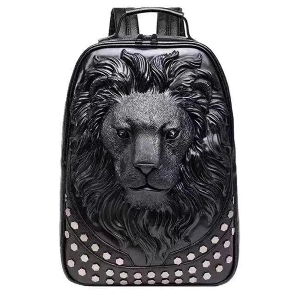 animal studs leather backpack 3D Soft PU Lion Studde Flat Travel Punk Backpack Power (Action):Med-Heavy (Fast) - (Mag Topwaters / Swimbaits) Tsunami SaltX II Inshore it includes an exterior laptop pannier bag