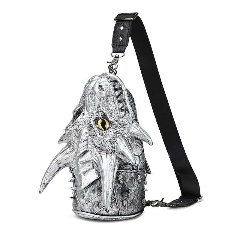 3D Backpack ,3d Chest Sling Messenger Bags Fashion Multi-Way Dragon Head Crossbody Bag-0