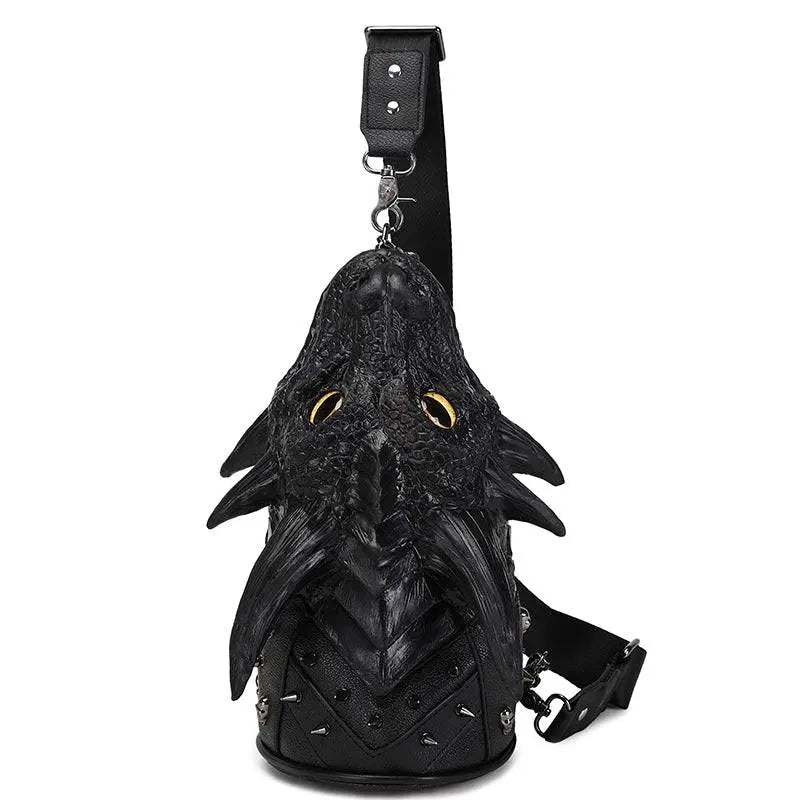 3D Backpack ,3d Chest Sling Messenger Bags Fashion Multi-Way Dragon Head Crossbody Bag-2