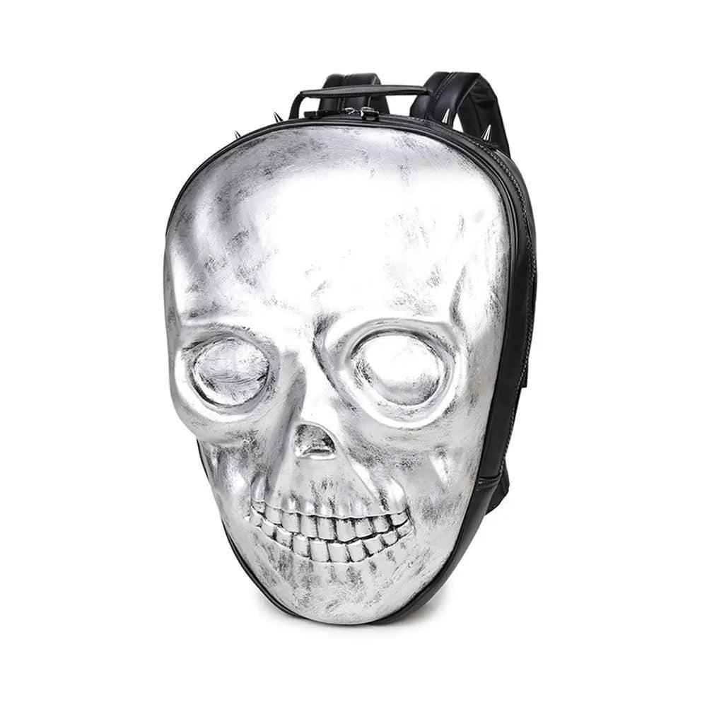 3D Backpack ,Halloween Skull Ghost Bags Cool 3D Backpack Laptop Faux Leather Rucksacks-3