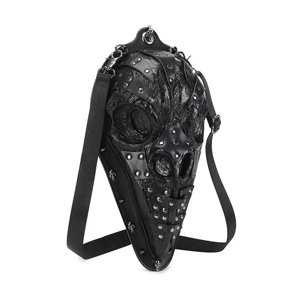 3D Backpack, Fashion 3D Studded Fashion Bird Mouth Shoulder Cross Body Bag, Chain Handle Bag-4