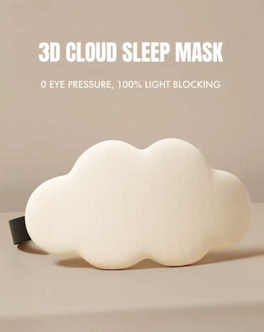 3D Contoured Puffy Cute Could Sleep Eye Mask - Ultra Lightproof and Comfortable-0